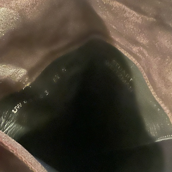 Stuart Weitzman 5050 Over-The-Knee-Suede Boots, Slate Gray, Size 8.5 - Picture 2 of 5